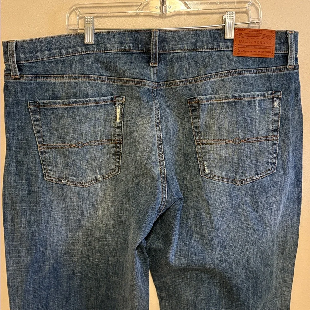 Mens Lucky Brand 181 Relaxed Straight Jeans 42 X 34